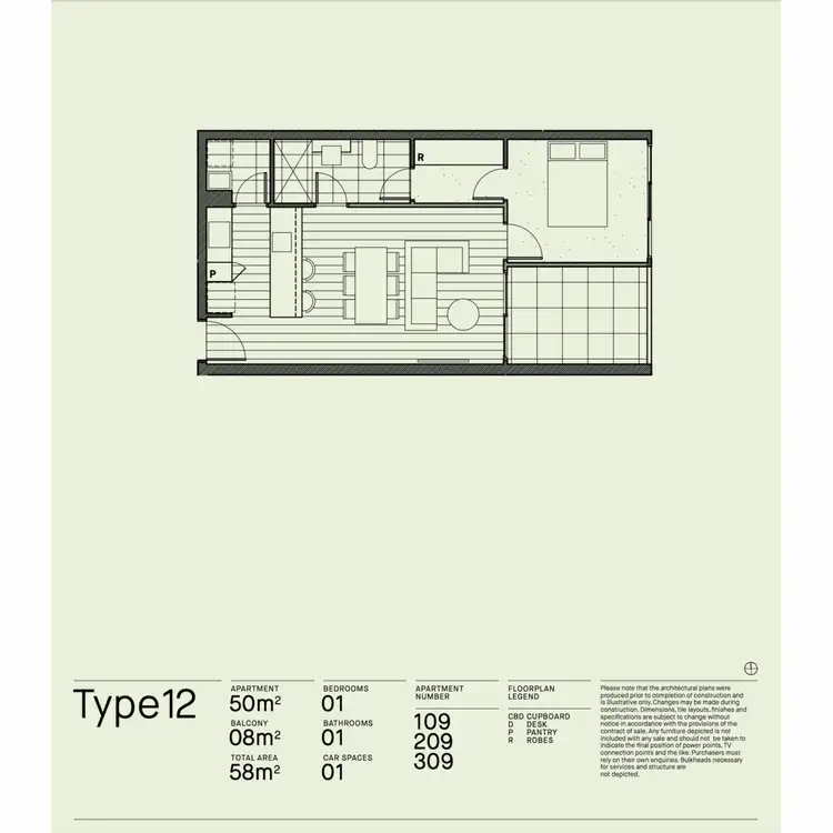 Floorplan of Homely apartment listing, 109/60-66 Islington Street, Collingwood VIC 3066