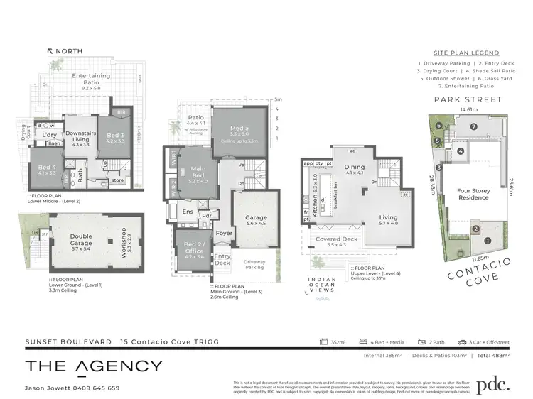 Floorplan of Homely house listing, 15 Contacio Cove, Trigg WA 6029