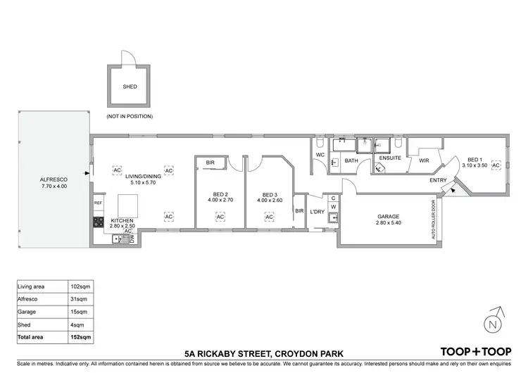 Floorplan of Homely house listing, 5A Rickaby Street, Croydon Park SA 5008