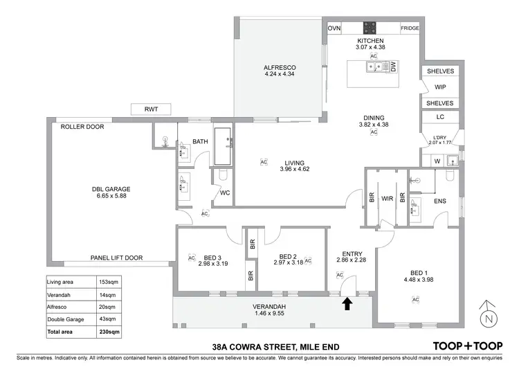 Floorplan of Homely house listing, 38A Cowra Street, Mile End SA 5031
