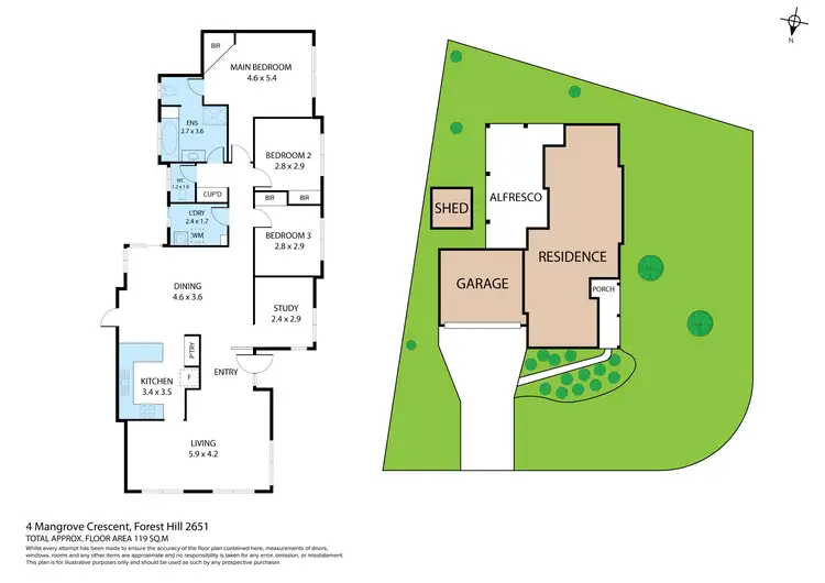 Floorplan of Homely house listing, 4 Mangrove Crescent, Forest Hill NSW 2651