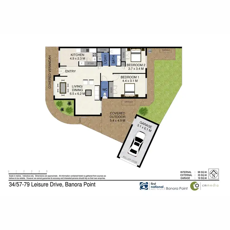 Floorplan of Homely villa listing, 34/57-79 Leisure Drive, Banora Point NSW 2486