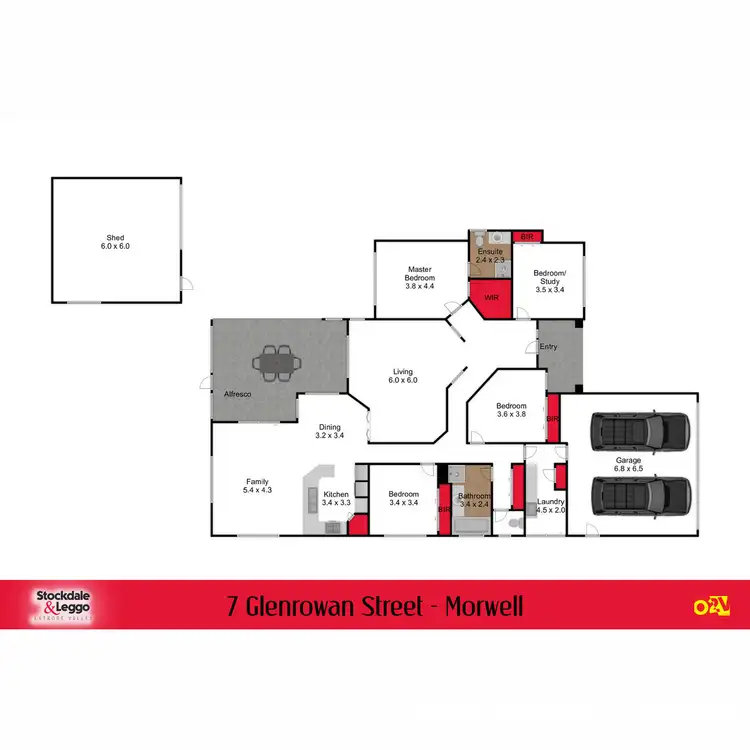Floorplan of Homely house listing, 7 Glenrowan Street, Morwell VIC 3840
