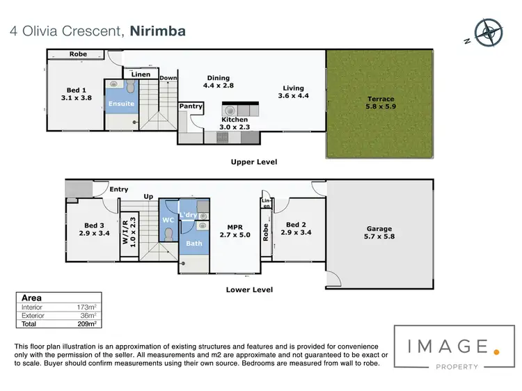 Floorplan of Homely house listing, 4 Olivia Crescent, Nirimba QLD 4551