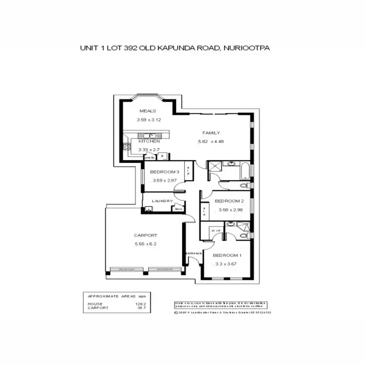 Floorplan of Homely house listing, 15A Old Kapunda Road, Nuriootpa SA 5355