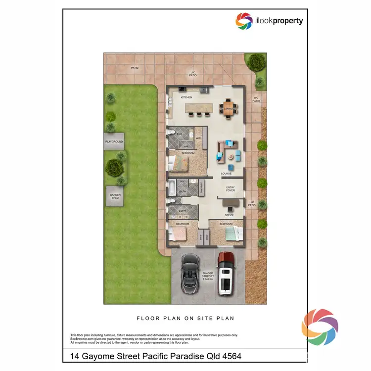 Floorplan of Homely house listing, 14 Gayome Street, Pacific Paradise QLD 4564