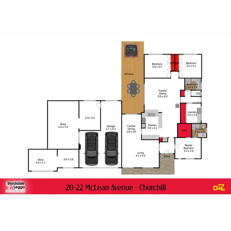Floorplan of Homely house listing, 20-22 McLean Avenue, Churchill VIC 3842
