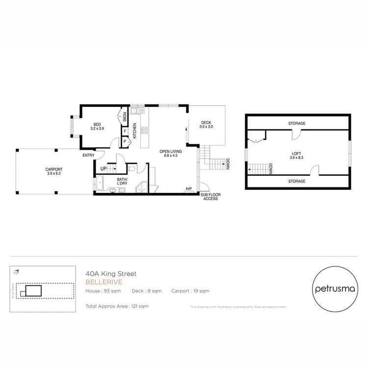 Floorplan of Homely house listing, 40a King Street, Bellerive TAS 7018