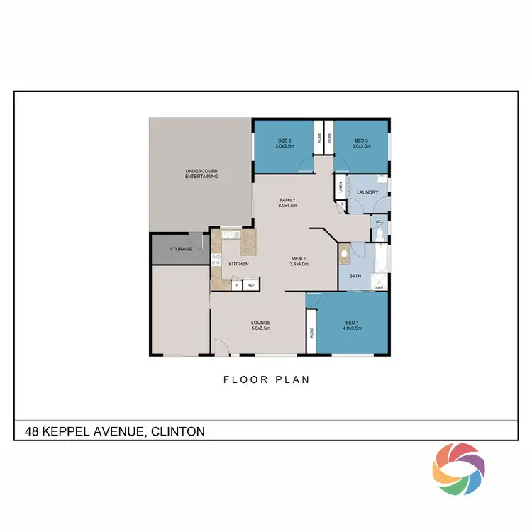 Floorplan of Homely house listing, 48 Keppel Avenue, Clinton QLD 4680