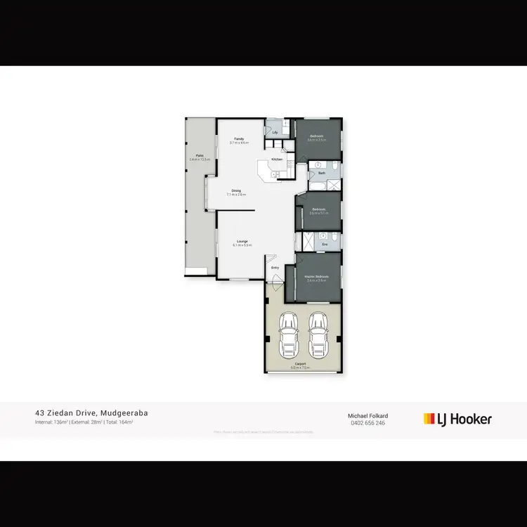 Floorplan of Homely house listing, 43 Ziedan Drive, Mudgeeraba QLD 4213