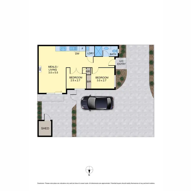 Floorplan of Homely unit listing, 3/6 Heyington Avenue, Thomastown VIC 3074