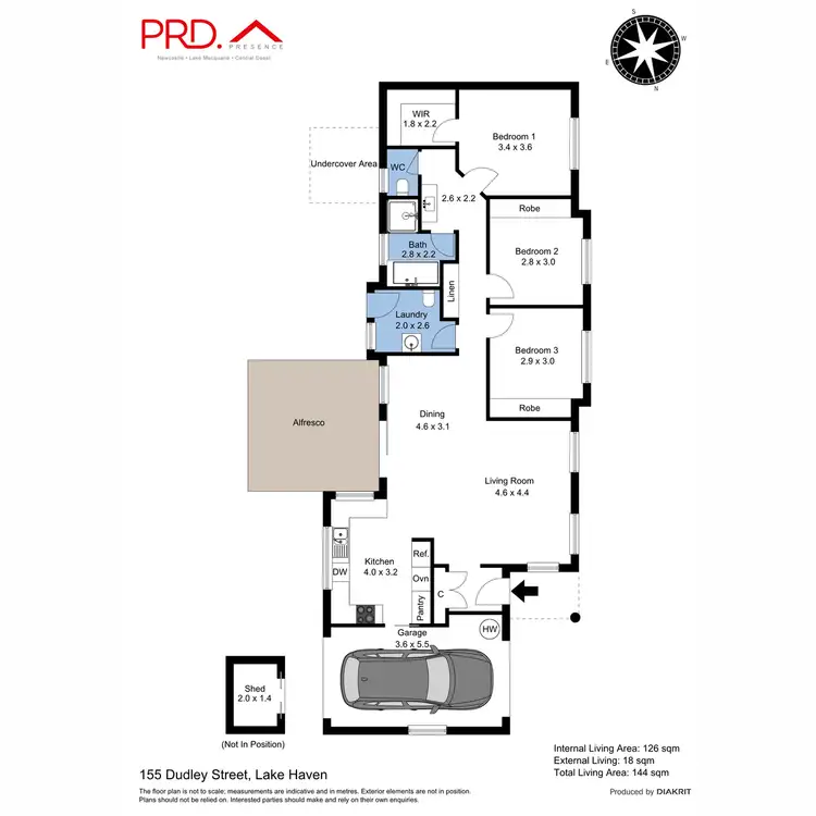Floorplan of Homely house listing, 155 Dudley Street, Lake Haven NSW 2263