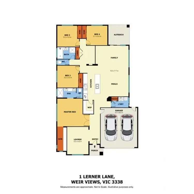 Floorplan of Homely house listing, 1 Lerner Lane, Weir Views VIC 3338