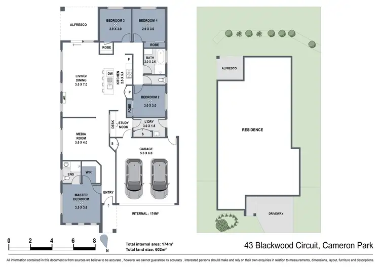 Floorplan of Homely house listing, 43 Blackwood Circuit, Cameron Park NSW 2285