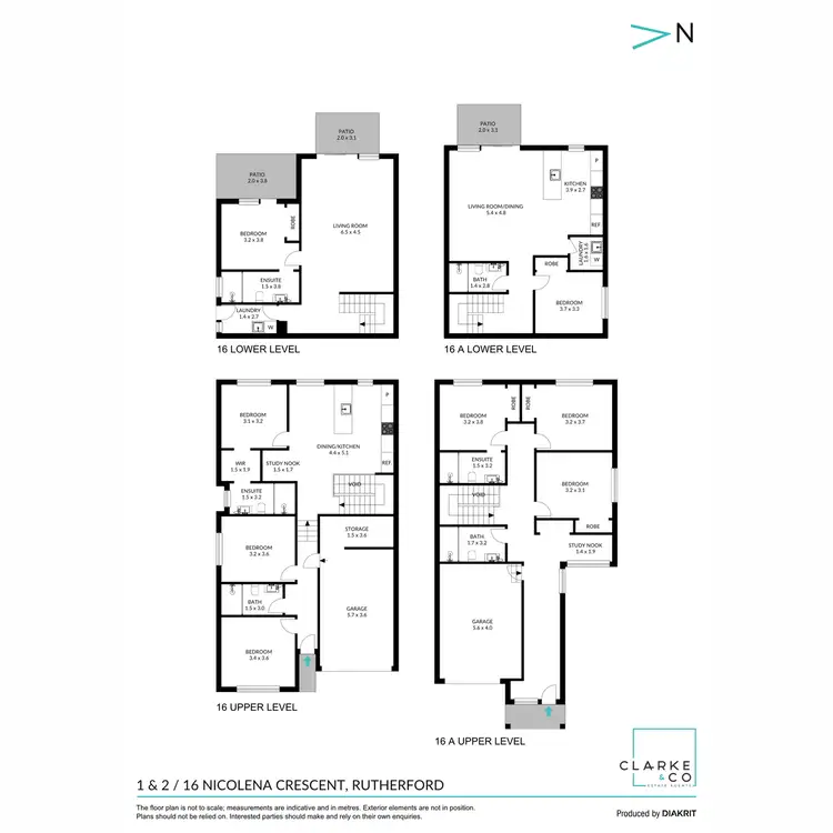 Floorplan of Homely semi-detached listing, 2/16 Nicolena Crescent, Rutherford NSW 2320