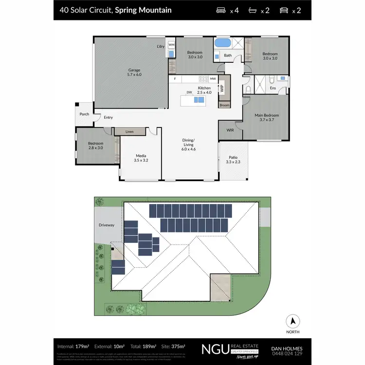 Floorplan of Homely house listing, 40 Solar Circuit, Spring Mountain QLD 4300