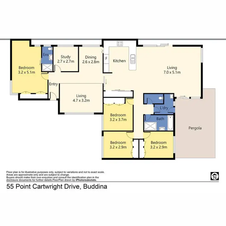 Floorplan of Homely house listing, 55 Point Cartwright Drive, Buddina QLD 4575