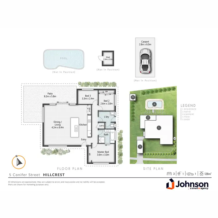 Floorplan of Homely house listing, 5 Conifer Street, Hillcrest QLD 4118
