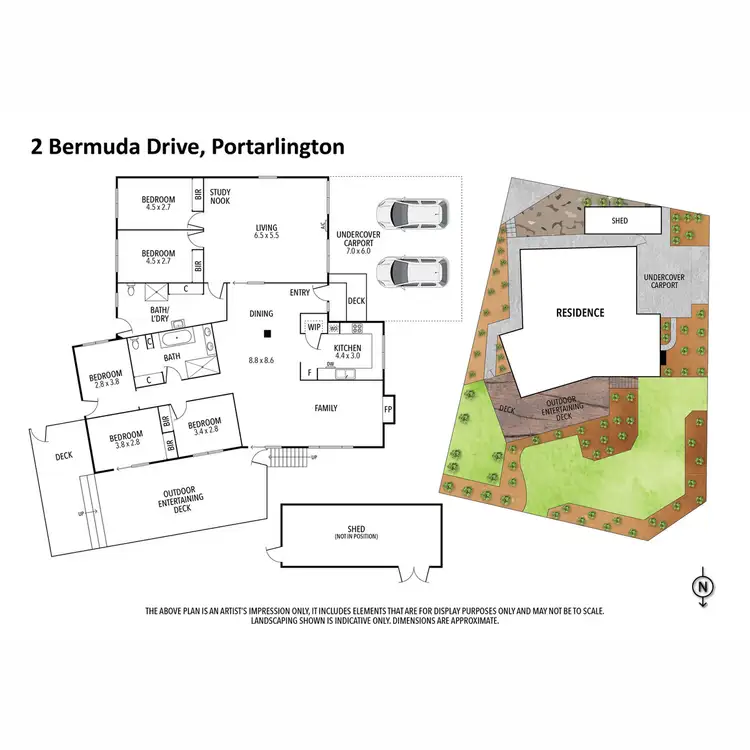 Floorplan of Homely house listing, 2 Bermuda Drive, Portarlington VIC 3223