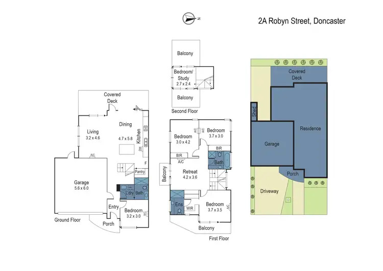 Floorplan of Homely house listing, 2A Robyn Street, Doncaster VIC 3108