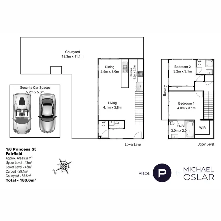 Floorplan of Homely apartment listing, 1/8 Princess Street, Fairfield QLD 4103