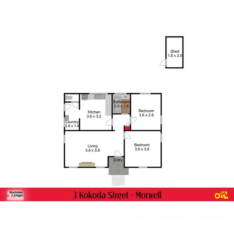 Floorplan of Homely house listing, 3 Kokoda Street, Morwell VIC 3840