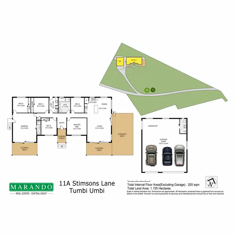 Floorplan of Homely rural property listing, 11A Stimsons Lane, Tumbi Umbi NSW 2261