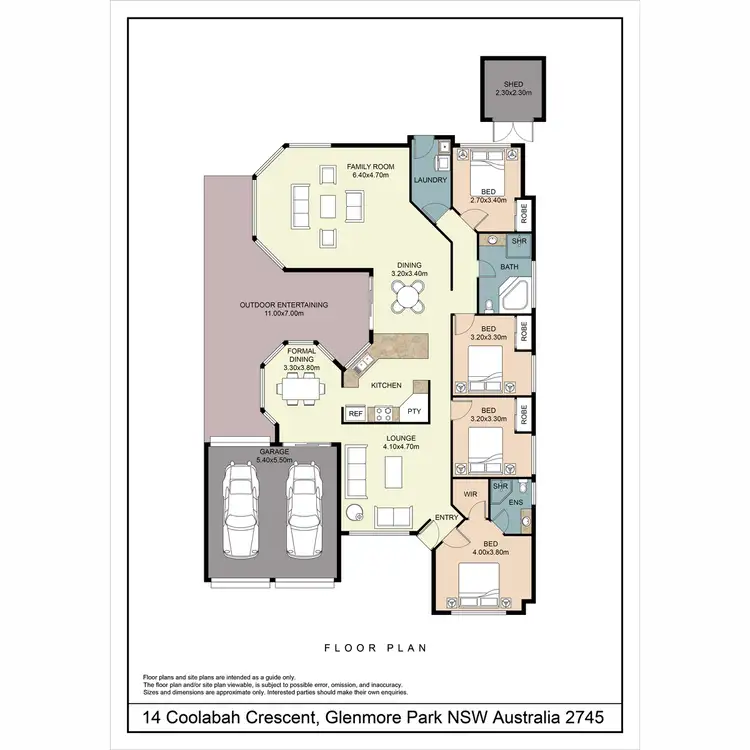 Floorplan of Homely house listing, 14 Coolabah Crescent, Glenmore Park NSW 2745