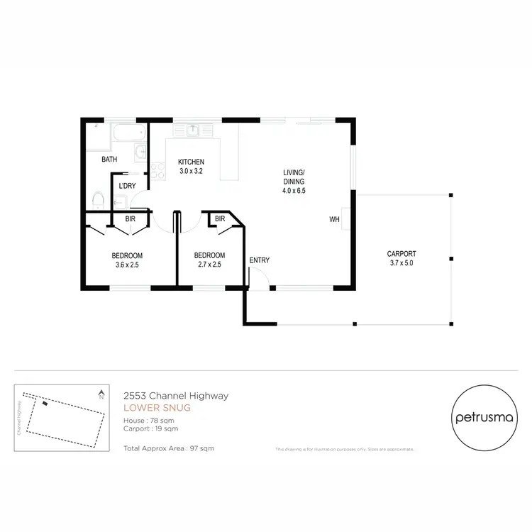 Floorplan of Homely house listing, 2553 Channel Highway, Lower Snug TAS 7054