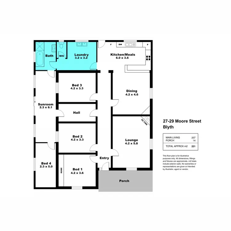 Floorplan of Homely house listing, 27 Moore Street, Blyth SA 5462