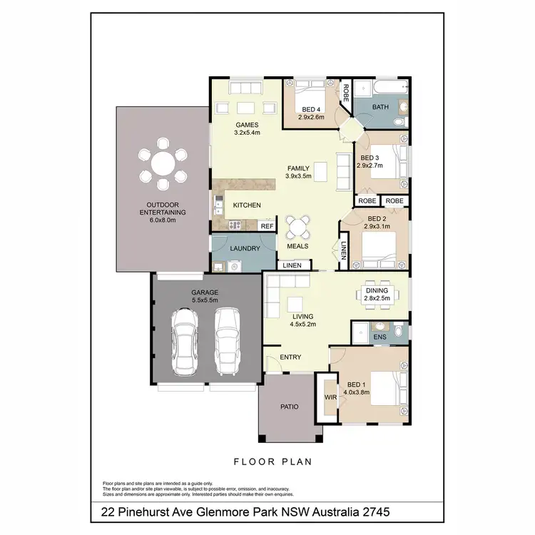 Floorplan of Homely house listing, 22 Pinehurst Avenue, Glenmore Park NSW 2745