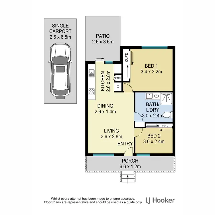 Floorplan of Homely villa listing, 138/144 Dorville Road, Carseldine QLD 4034