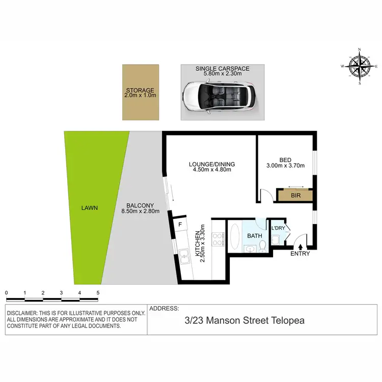 Floorplan of Homely unit listing, 3/23 Manson Street, Telopea NSW 2117