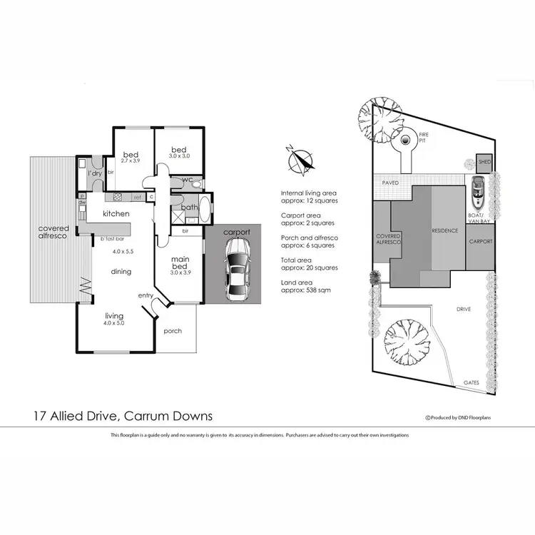 Floorplan of Homely house listing, 17 Allied Drive, Carrum Downs VIC 3201