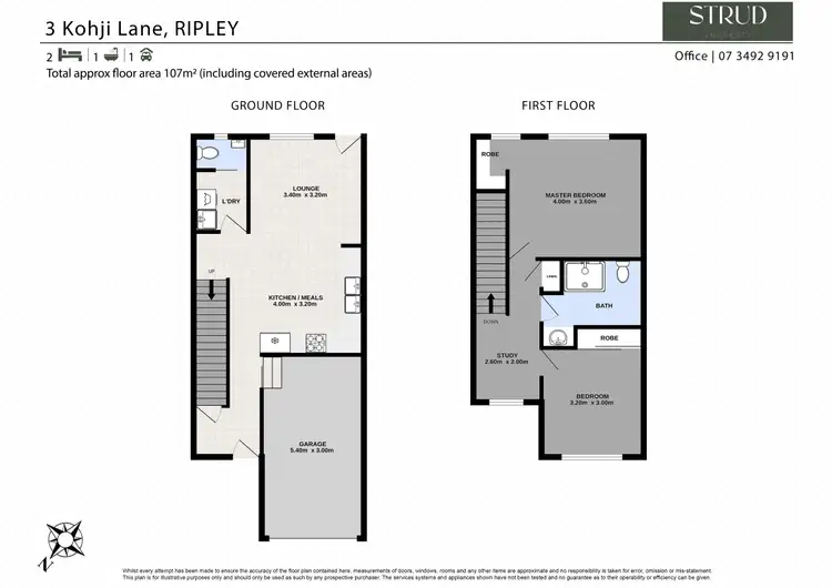 Floorplan of Homely townhouse listing, 3 Kohji Lane, Ripley QLD 4306