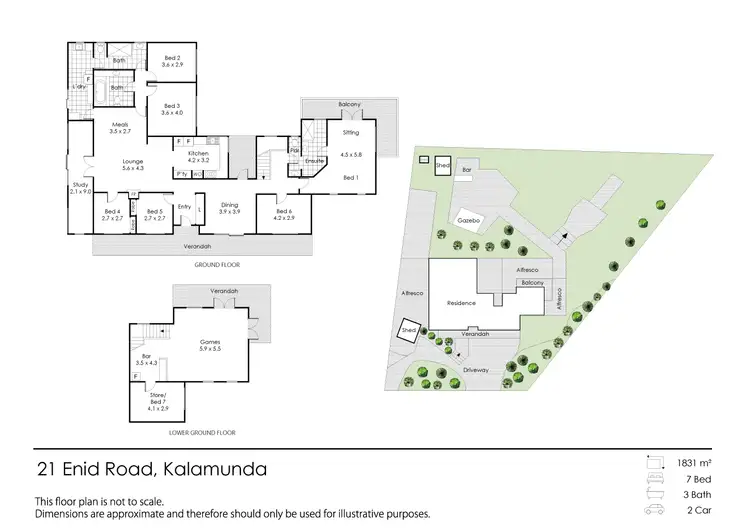 Floorplan of Homely house listing, 21 Enid Road, Kalamunda WA 6076