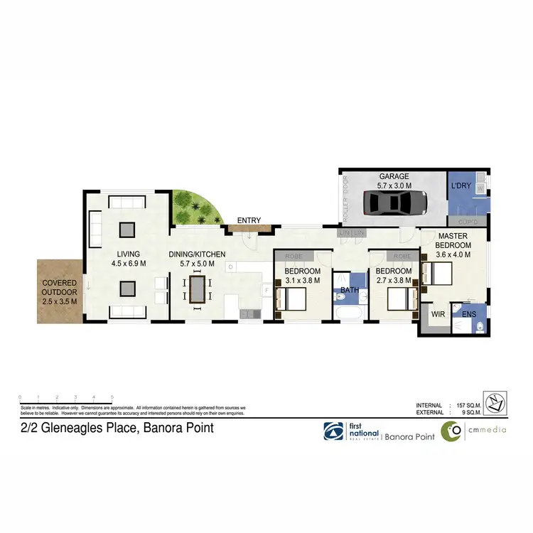 Floorplan of Homely semi-detached listing, 2/2 Gleneagles Place, Banora Point NSW 2486