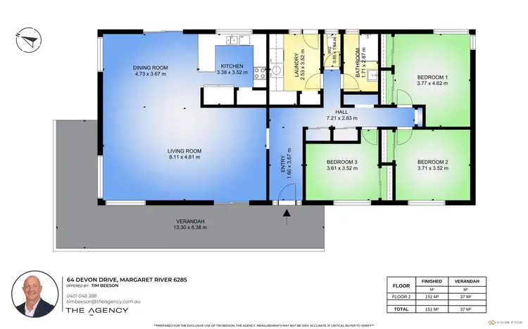 Floorplan of Homely house listing, 64 Devon Drive, Margaret River WA 6285