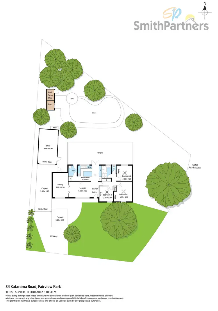 Floorplan of Homely house listing, 34 Katarama Road, Fairview Park SA 5126