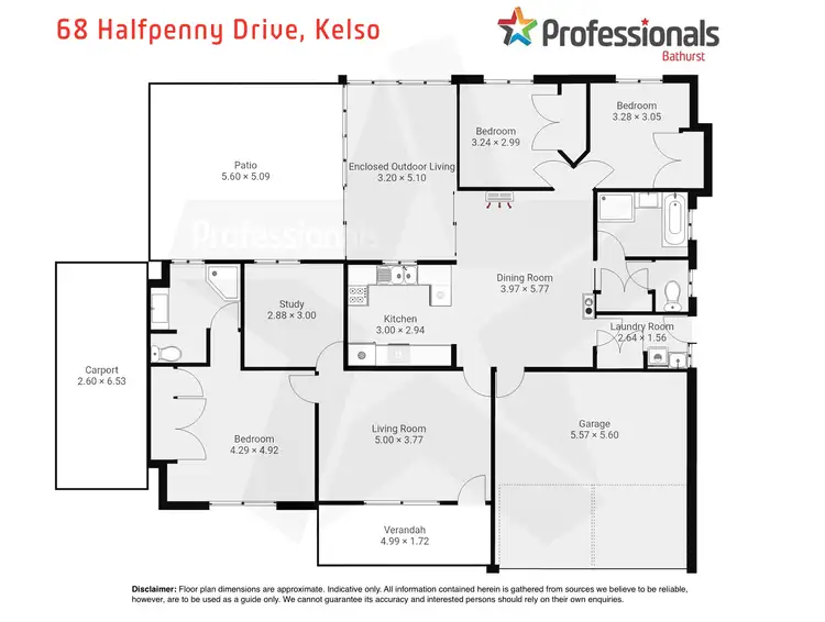Floorplan of Homely house listing, 68 Halfpenny Drive, Kelso NSW 2795