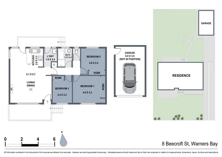 Floorplan of Homely house listing, 8 Beecroft Street, Warners Bay NSW 2282