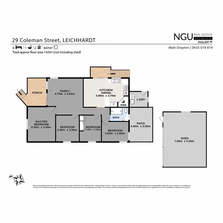 Floorplan of Homely house listing, 29 Coleman Street, Leichhardt QLD 4305