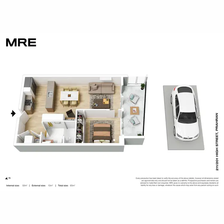Floorplan of Homely apartment listing, 211/201 High Street, Prahran VIC 3181