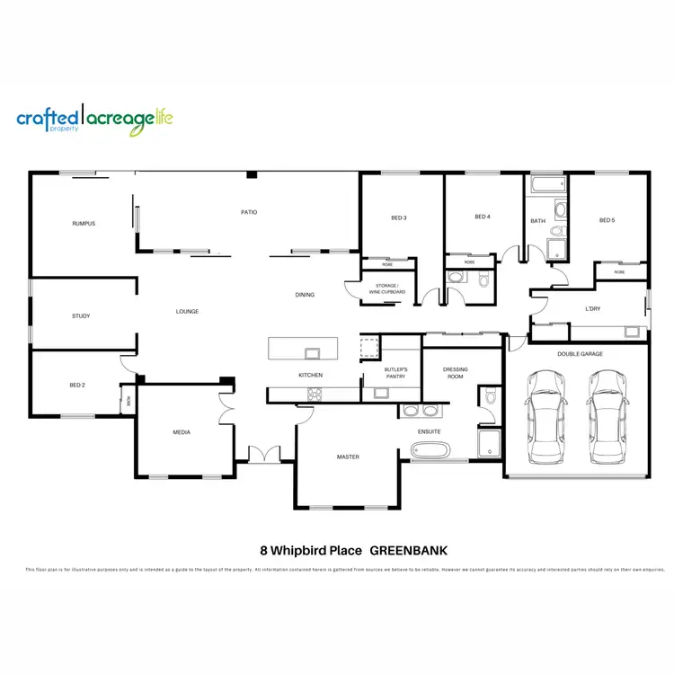 Floorplan of Homely rural property listing, 8 Whipbird Place, Greenbank QLD 4124