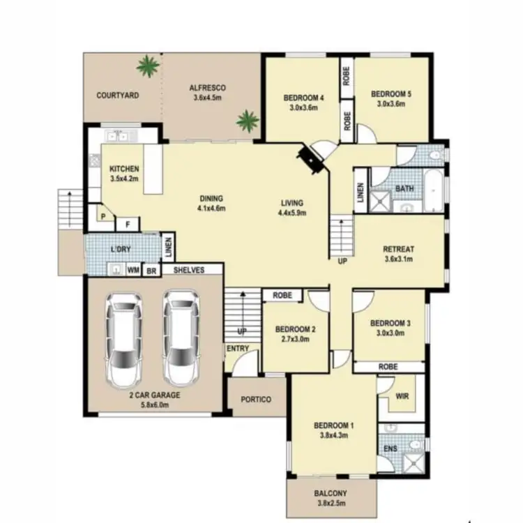 Floorplan of Homely house listing, 25 Ella-Marie Drive, Coolum Beach QLD 4573