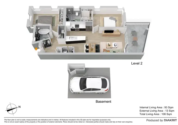 Floorplan of Homely apartment listing, 45/10 Grand Parade, Kawana Island QLD 4575