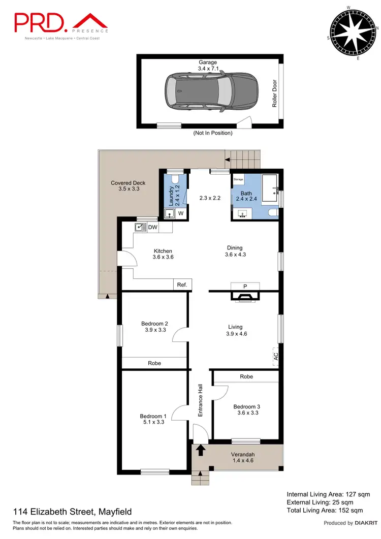 Floorplan of Homely house listing, 114 Elizabeth Street, Mayfield NSW 2304