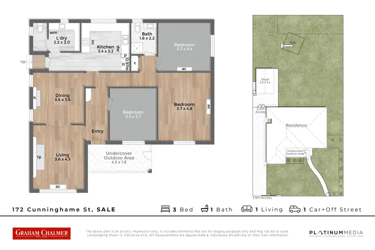 Floorplan of Homely house listing, 172 Cunninghame Street, Sale VIC 3850