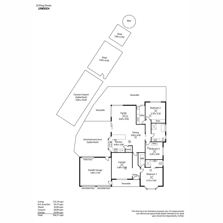 Floorplan of Homely house listing, 22 King Street, Lyndoch SA 5351