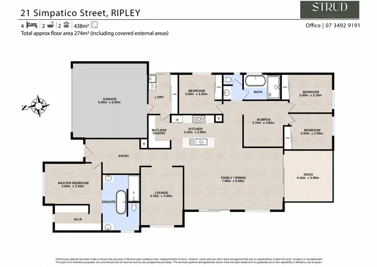 Floorplan of Homely house listing, 21 Simpatico Street, Ripley QLD 4306
